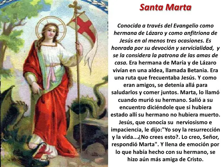 Oracion A Santa Marta Oraciones Para Peticiones Urgentes