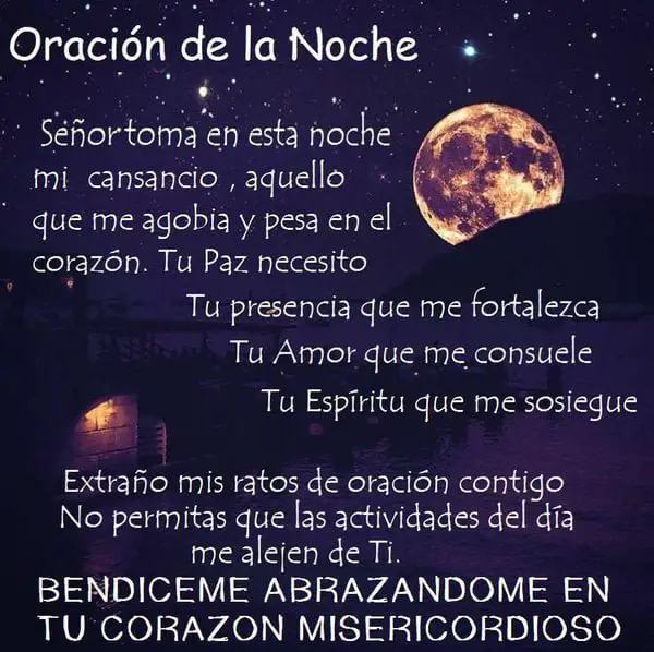Oracion De La Noche Oraciones Para Antes De Dormir 2020