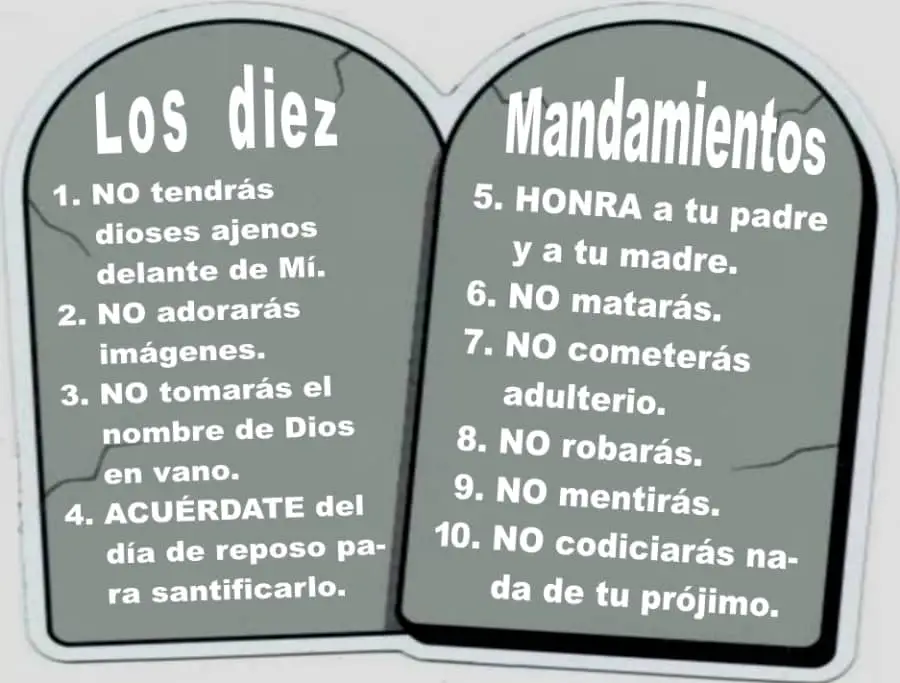 Los 10 Mandamientos De La Ley De Dios Lista De Los Diez ⭐ 【2023】