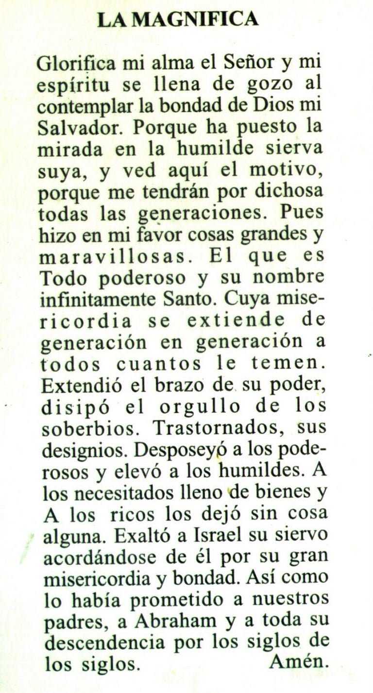 LA MAGNÍFICA » La Oración Magnificat A La Virgen Original ⭐ 【2021】